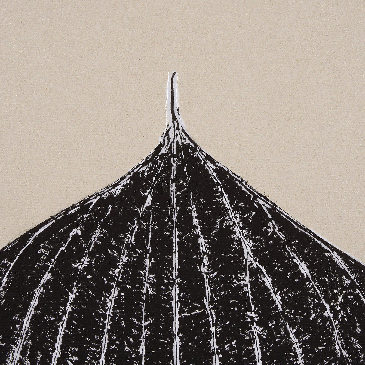 Hosta B by Mary Margaret Briggs a Hand Embellished Textured Framed Art Print by Mercana at Eve Furniture