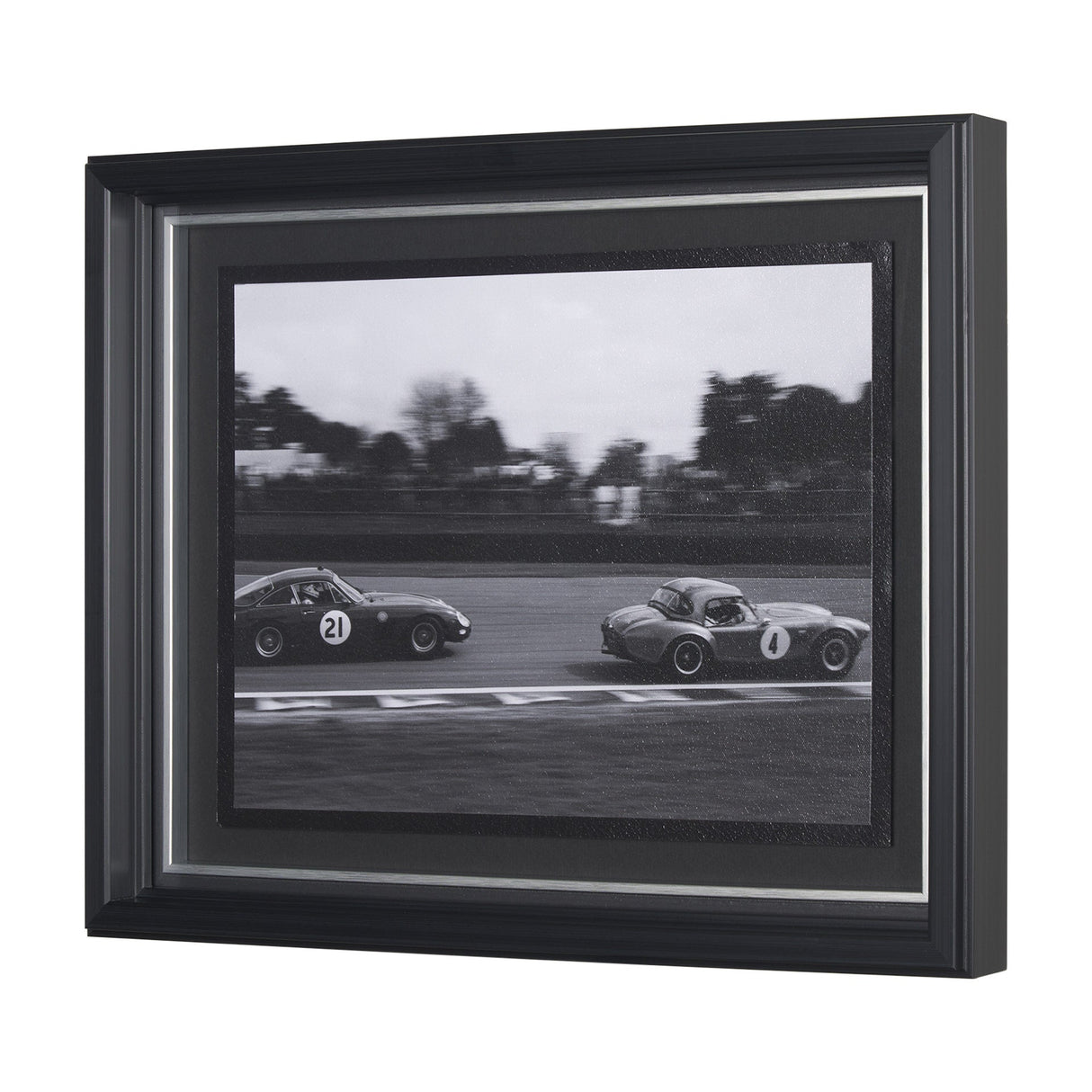 Hot on the Tail by Ben Wood a Hand Embellished Framed Photo Art Print Matted under Glass by Mercana at Eve Furniture