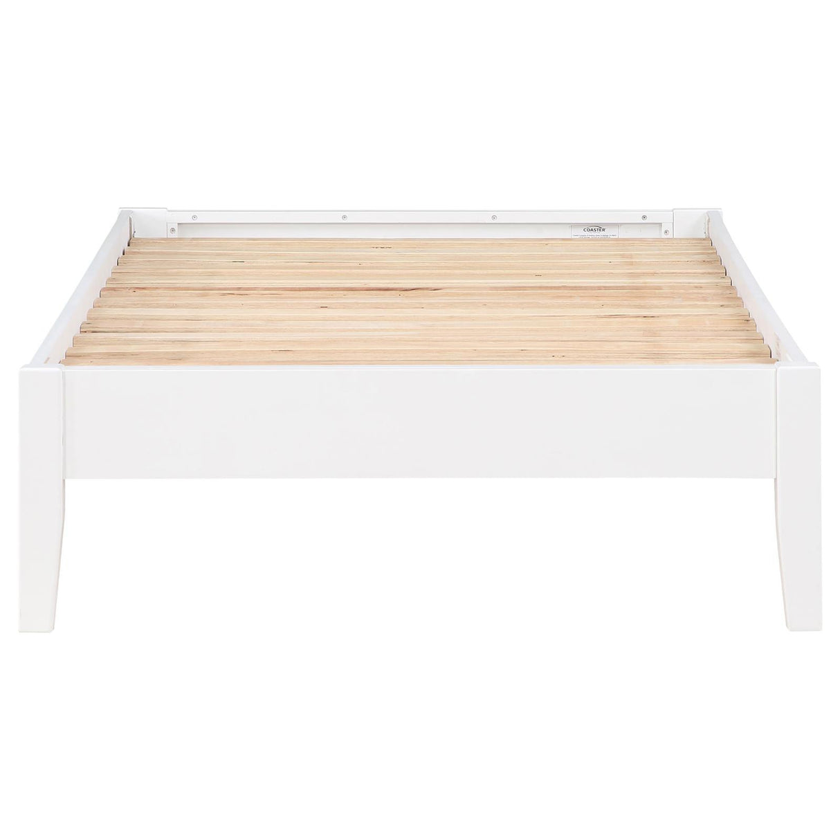 Hounslow White Platform Twin Bed by Coaster at Eve Furniture