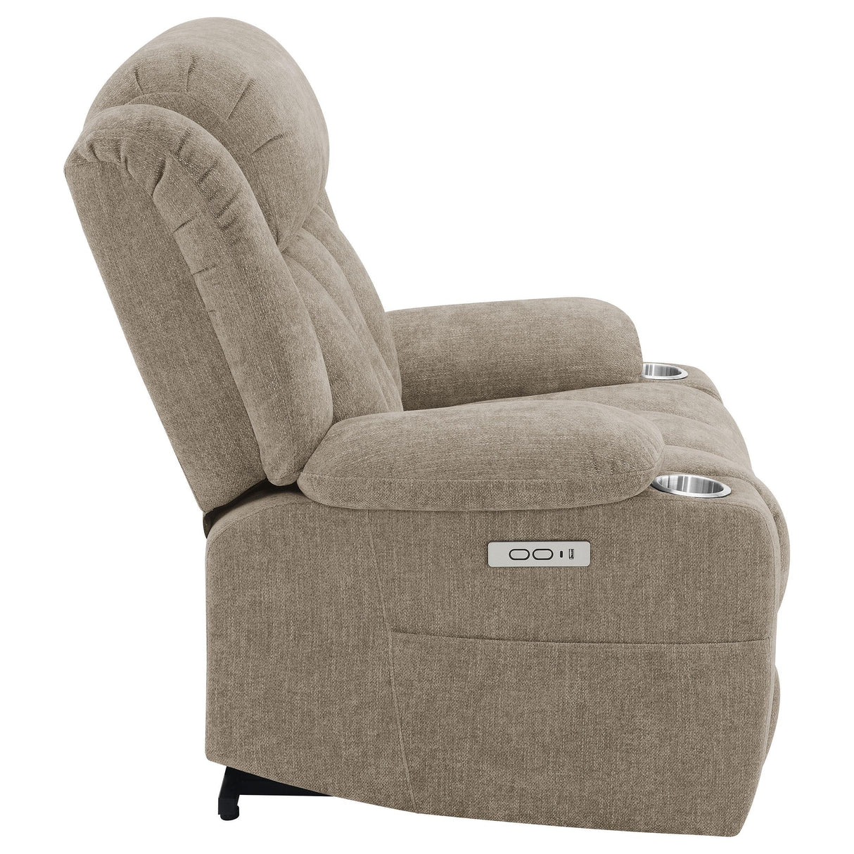 Houston Camel Upholstered Power Lift Recliner Chair by Coaster at Eve Furniture