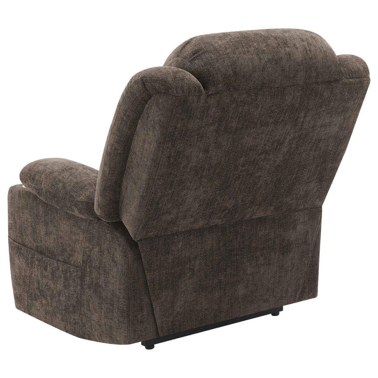Houston Dark Brown Upholstered Power Lift Recliner Chair by Coaster at Eve Furniture