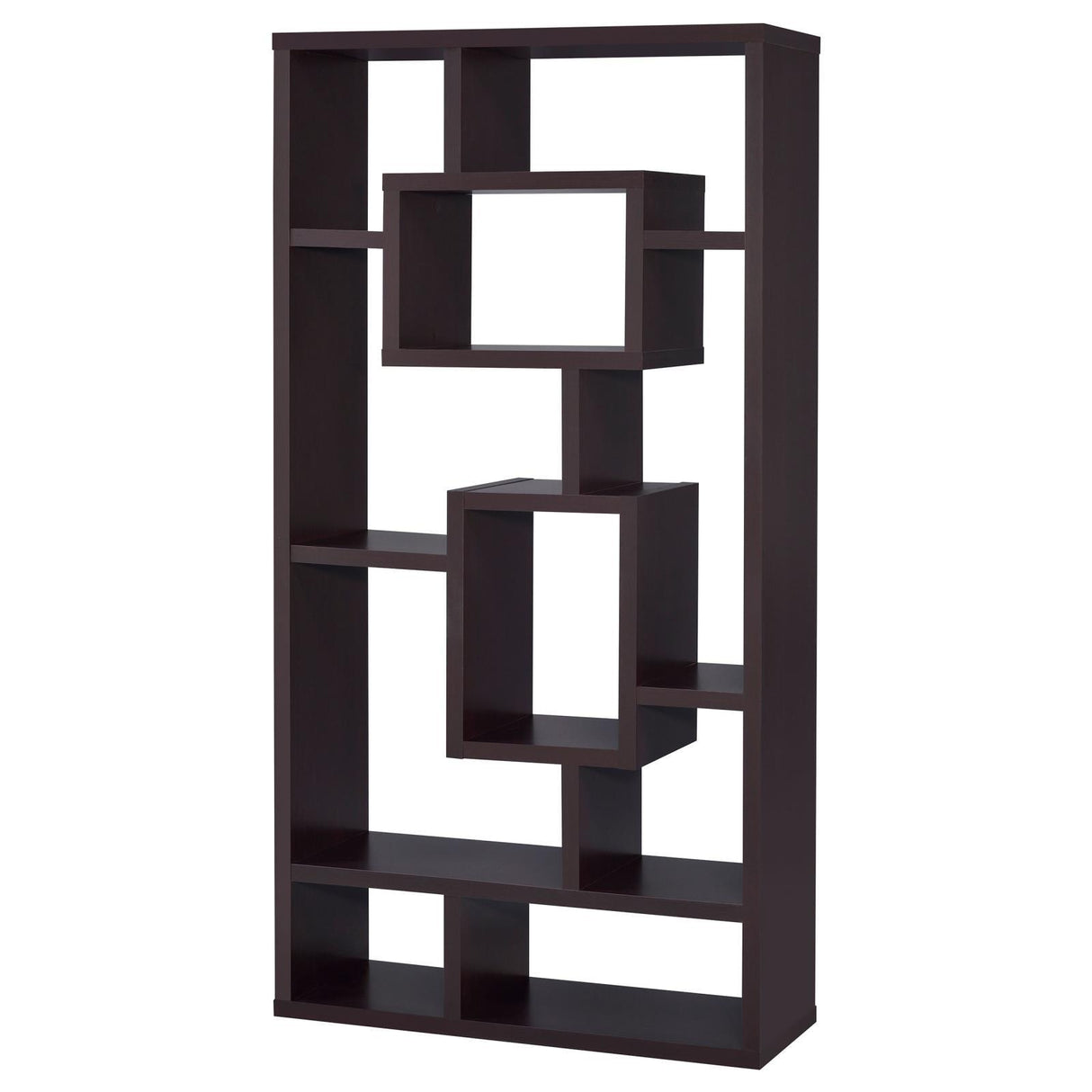 Howie Cappuccino 10-Shelf Bookcase by Coaster at Eve Furniture