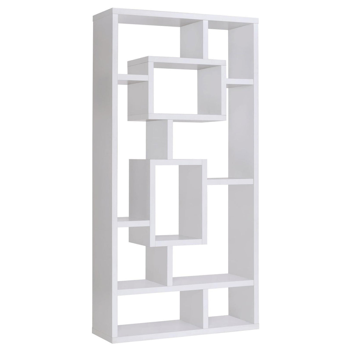 Howie White 10-Shelf Bookcase by Coaster at Eve Furniture