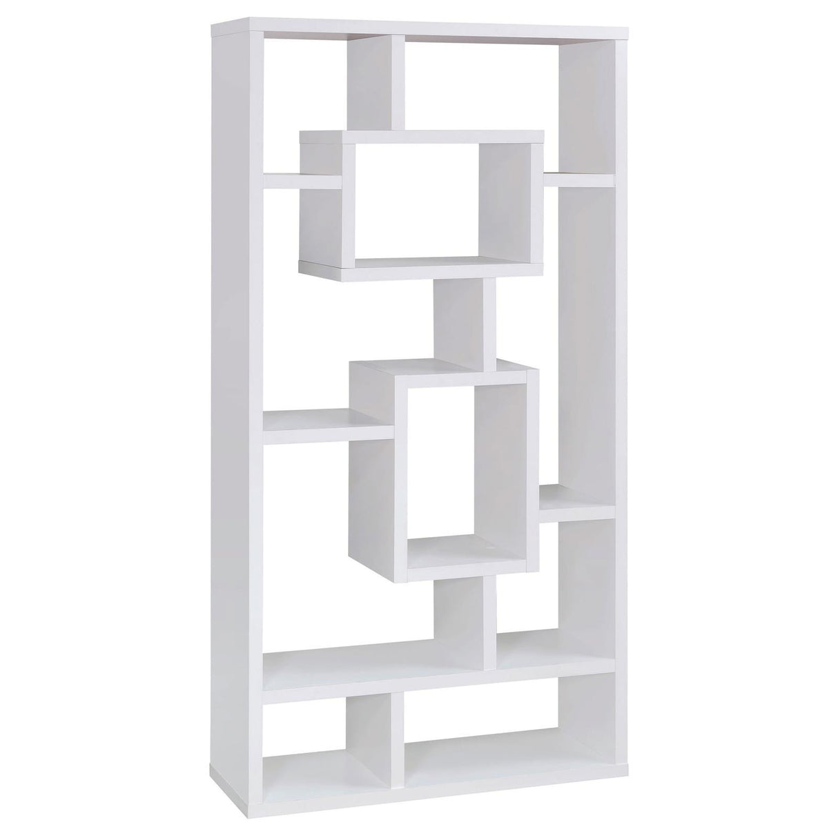 Howie White 10-Shelf Bookcase by Coaster at Eve Furniture