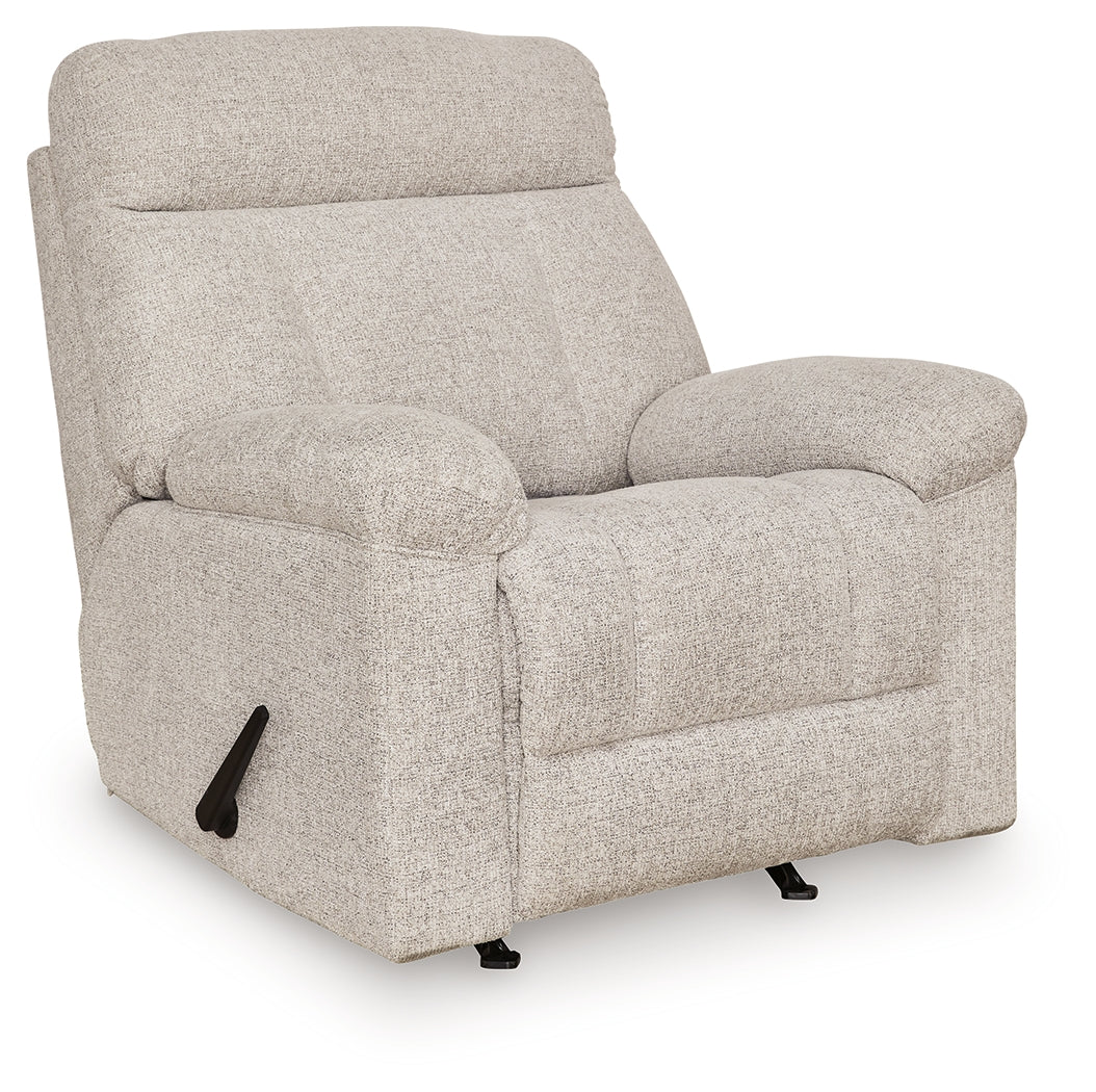 Hoyne Park Cobble Stone Recliner by Ashley at Eve Furniture