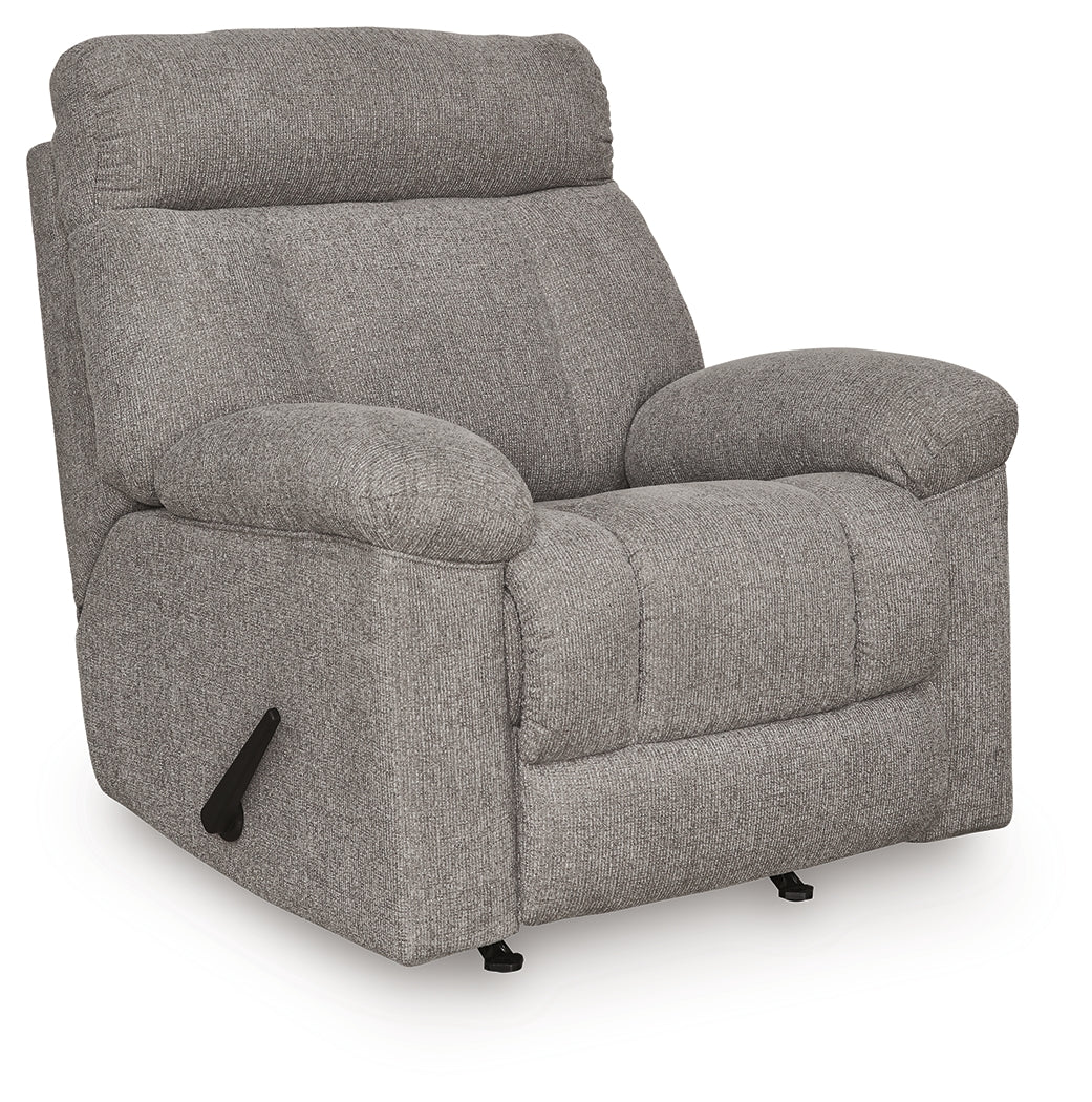 Hoyne Park Smoke Recliner by Ashley at Eve Furniture