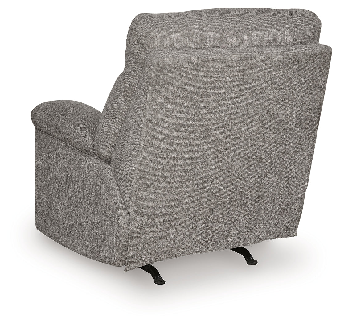 Hoyne Park Smoke Recliner by Ashley at Eve Furniture