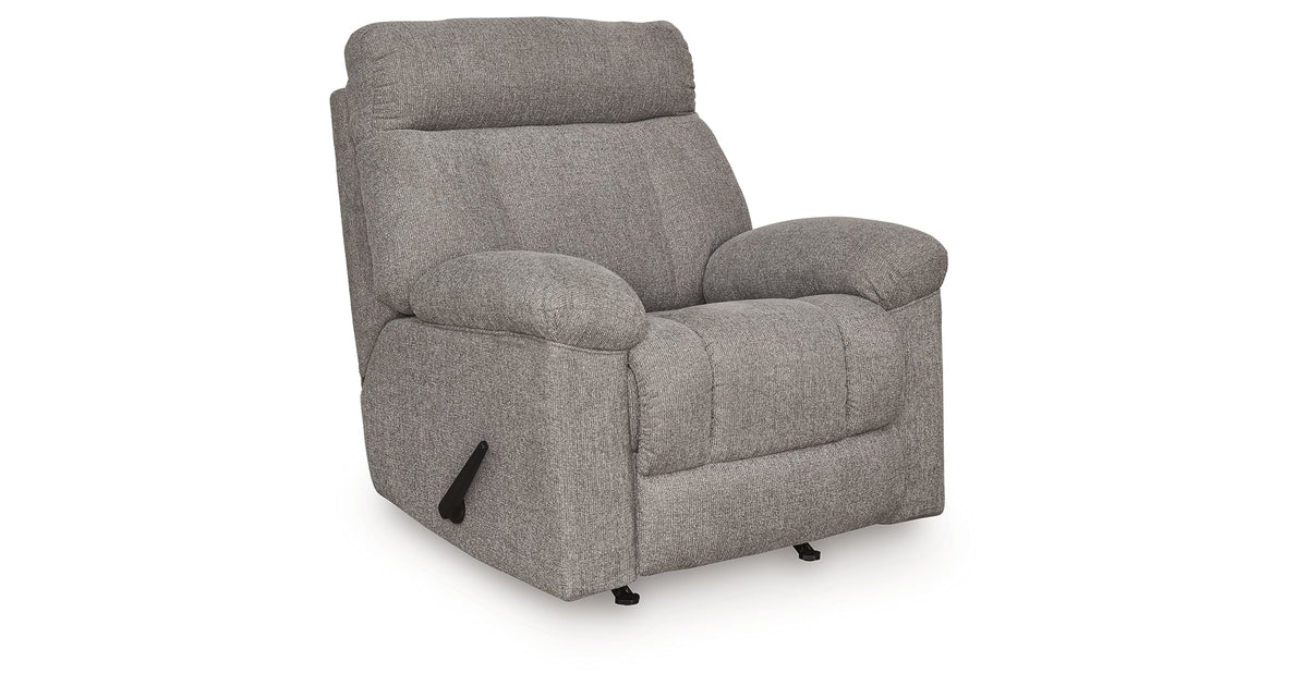 Hoyne Park Smoke Recliner by Ashley at Eve Furniture