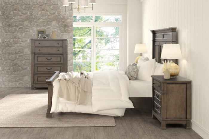 Huddersfield Dark Walnut 4-Piece Queen Bedroom Set by Furniture of America at Eve Furniture