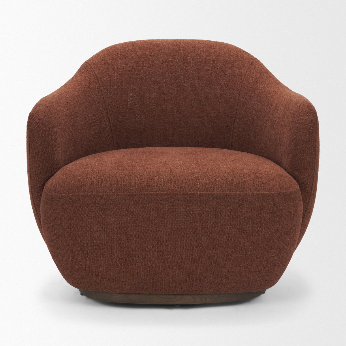 Hudson Burgundy Fabric Upholstered Chair by Mercana at Eve Furniture