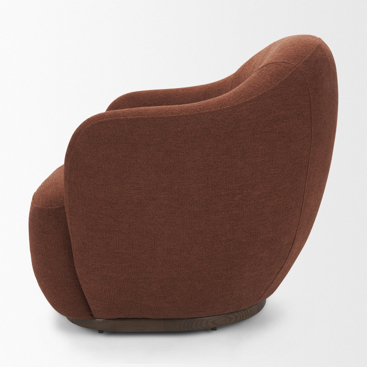 Hudson Burgundy Fabric Upholstered Chair by Mercana at Eve Furniture