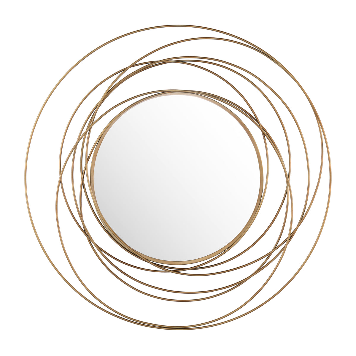 Hudson Gold Wall Mirror by Crestview at Eve Furniture