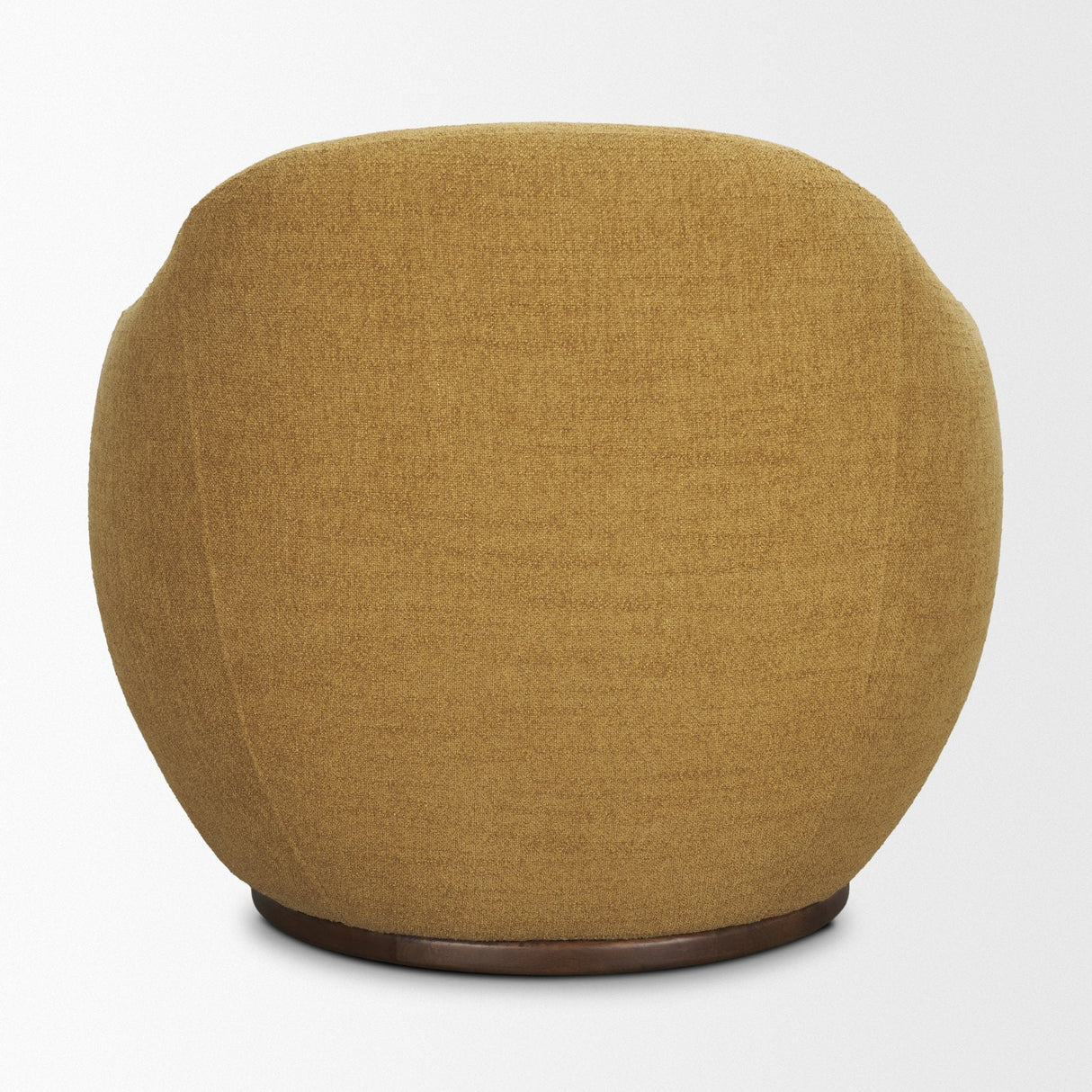 Hudson Mustard Fabric Upholstered Swivel Chair by Mercana at Eve Furniture