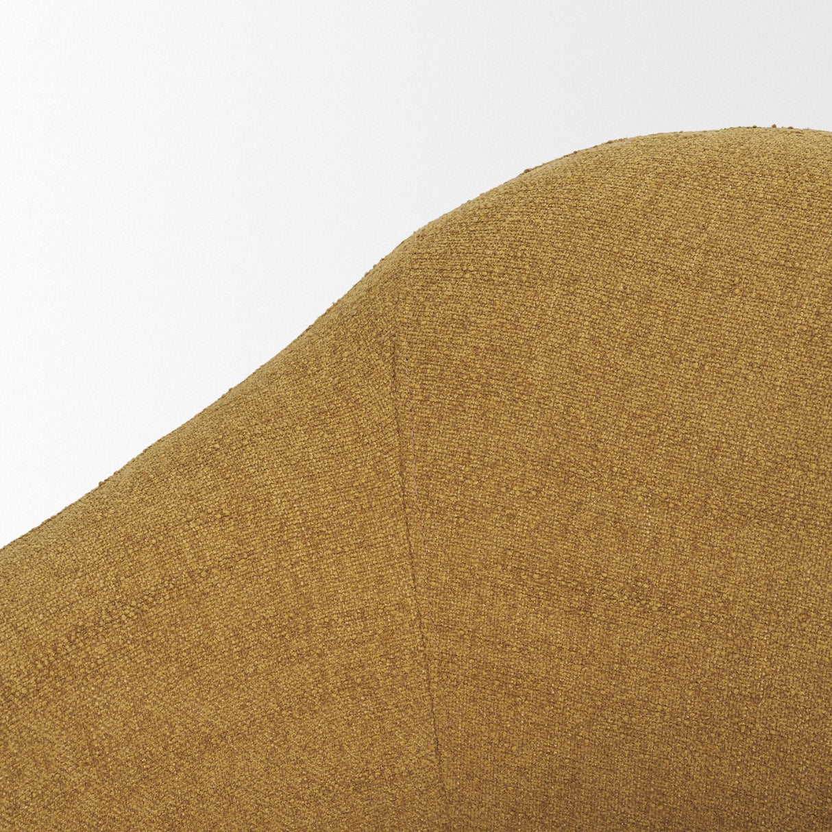 Hudson Mustard Fabric Upholstered Swivel Chair by Mercana at Eve Furniture