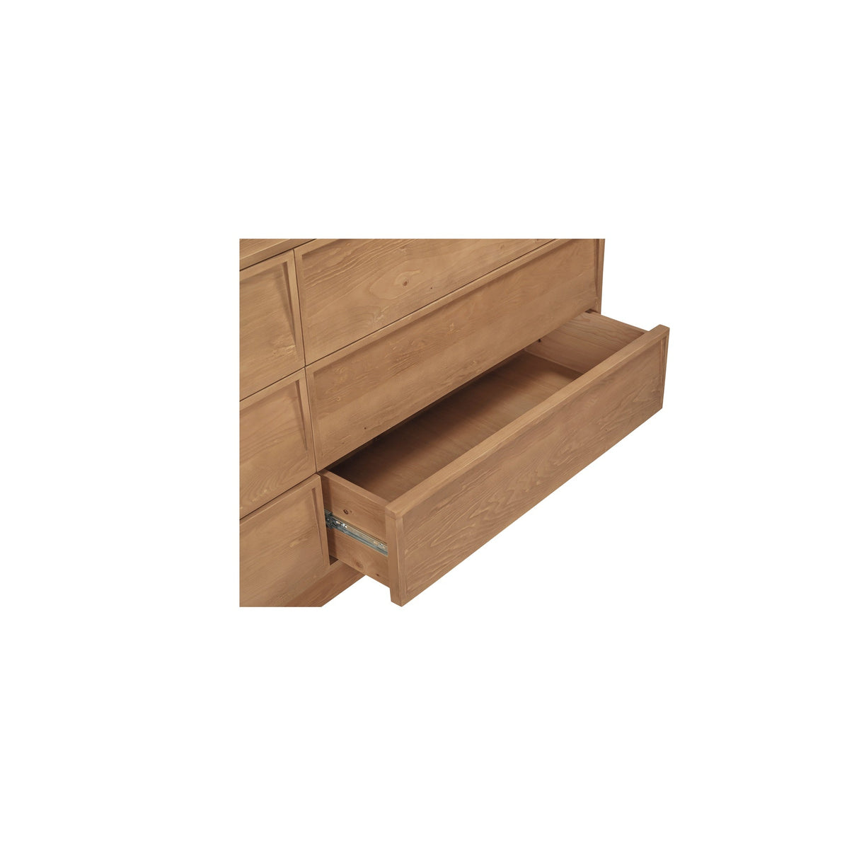 Hudson Natural 6 Drawer Dresser by Moe's Home at Eve Furniture