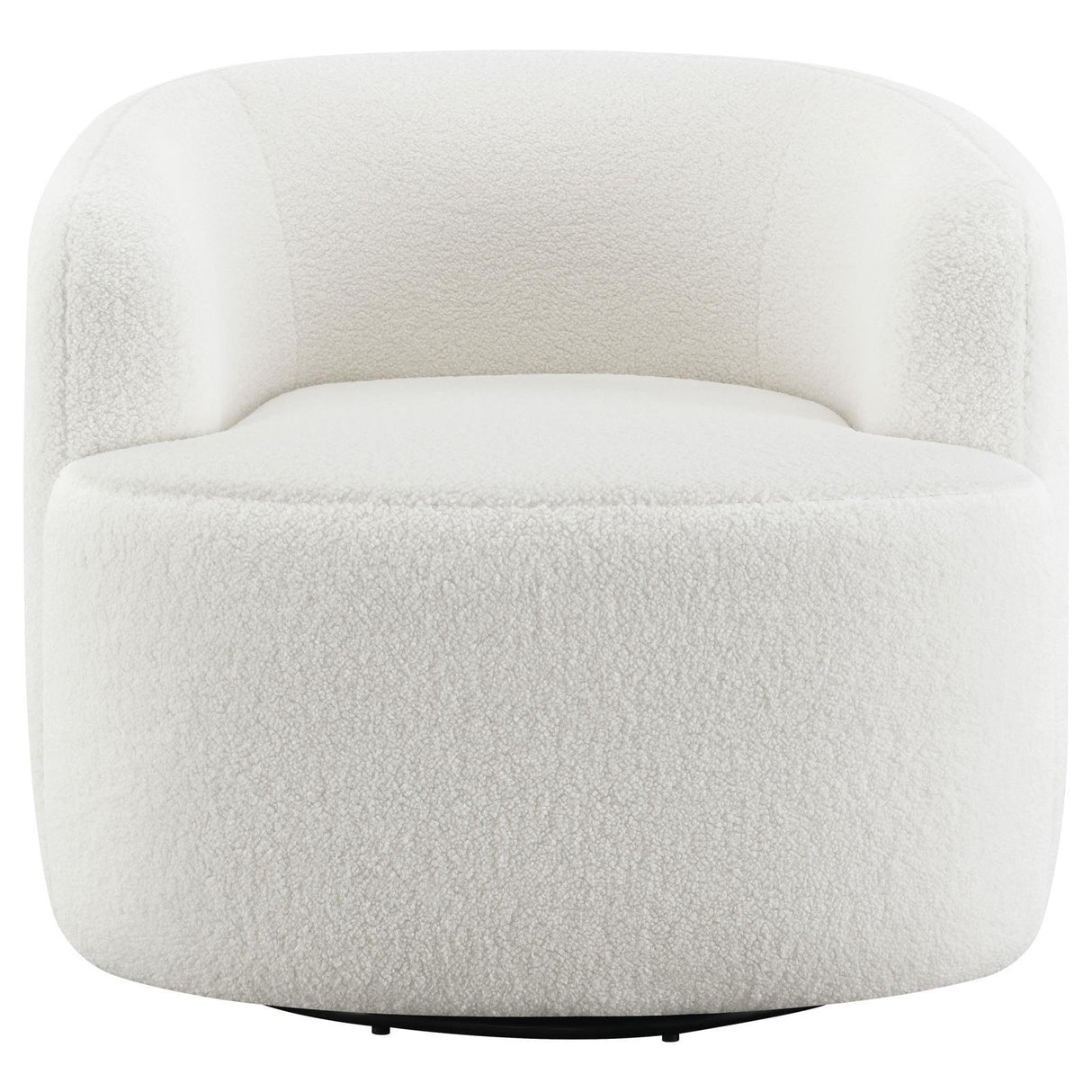 Hudson Natural Upholstered Swivel Chair by Coaster at Eve Furniture