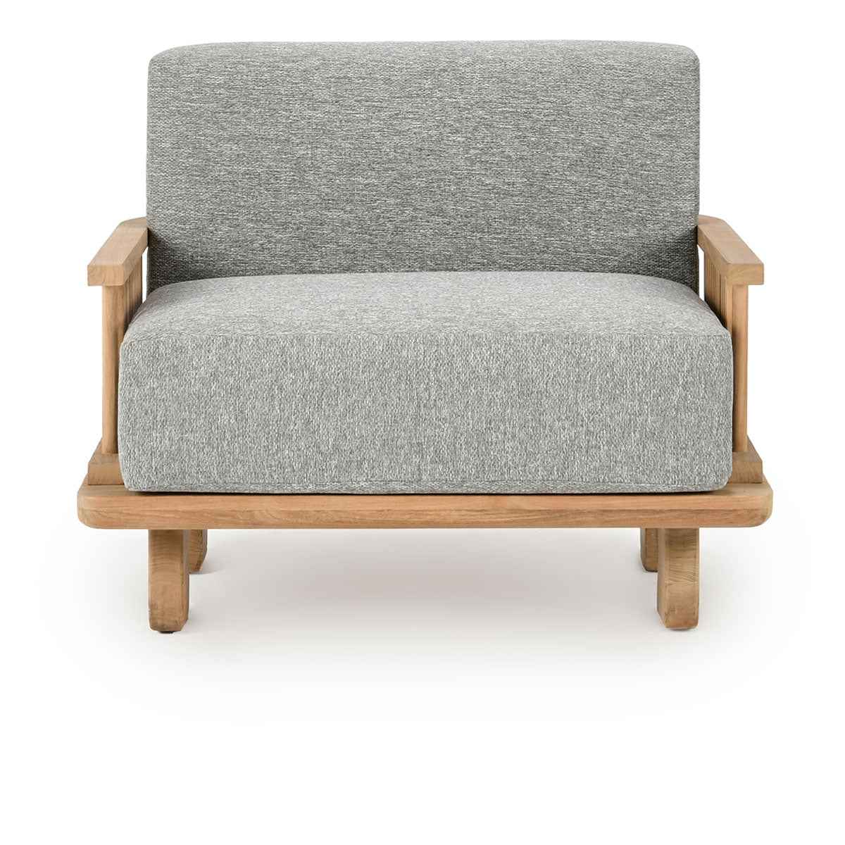 Hudson Natural/Gray Outdoor Accent Chair by Classic Home at Eve Furniture
