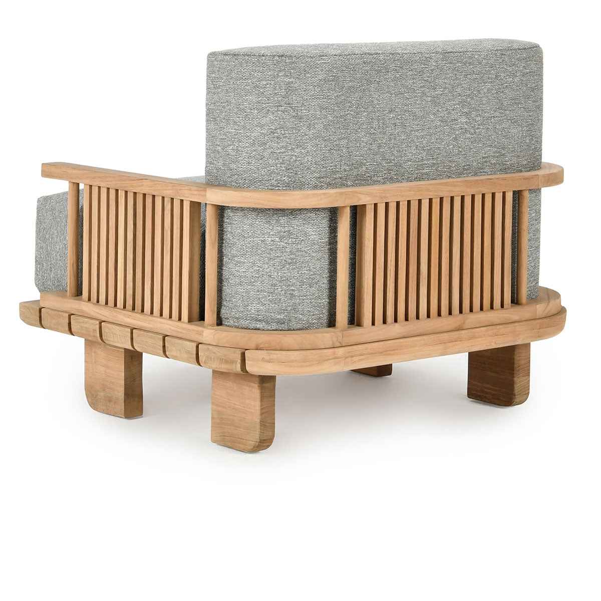 Hudson Natural/Gray Outdoor Accent Chair by Classic Home at Eve Furniture