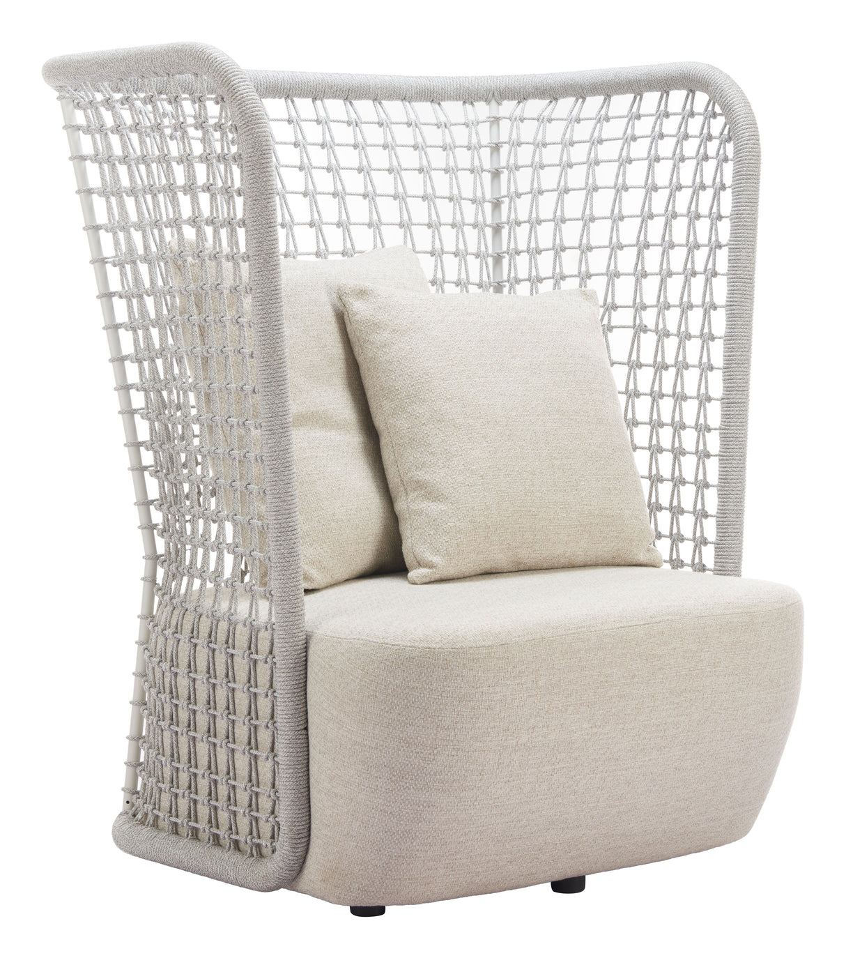 Hudu Beige Outdoor Accent Chair by Zuomod at Eve Furniture