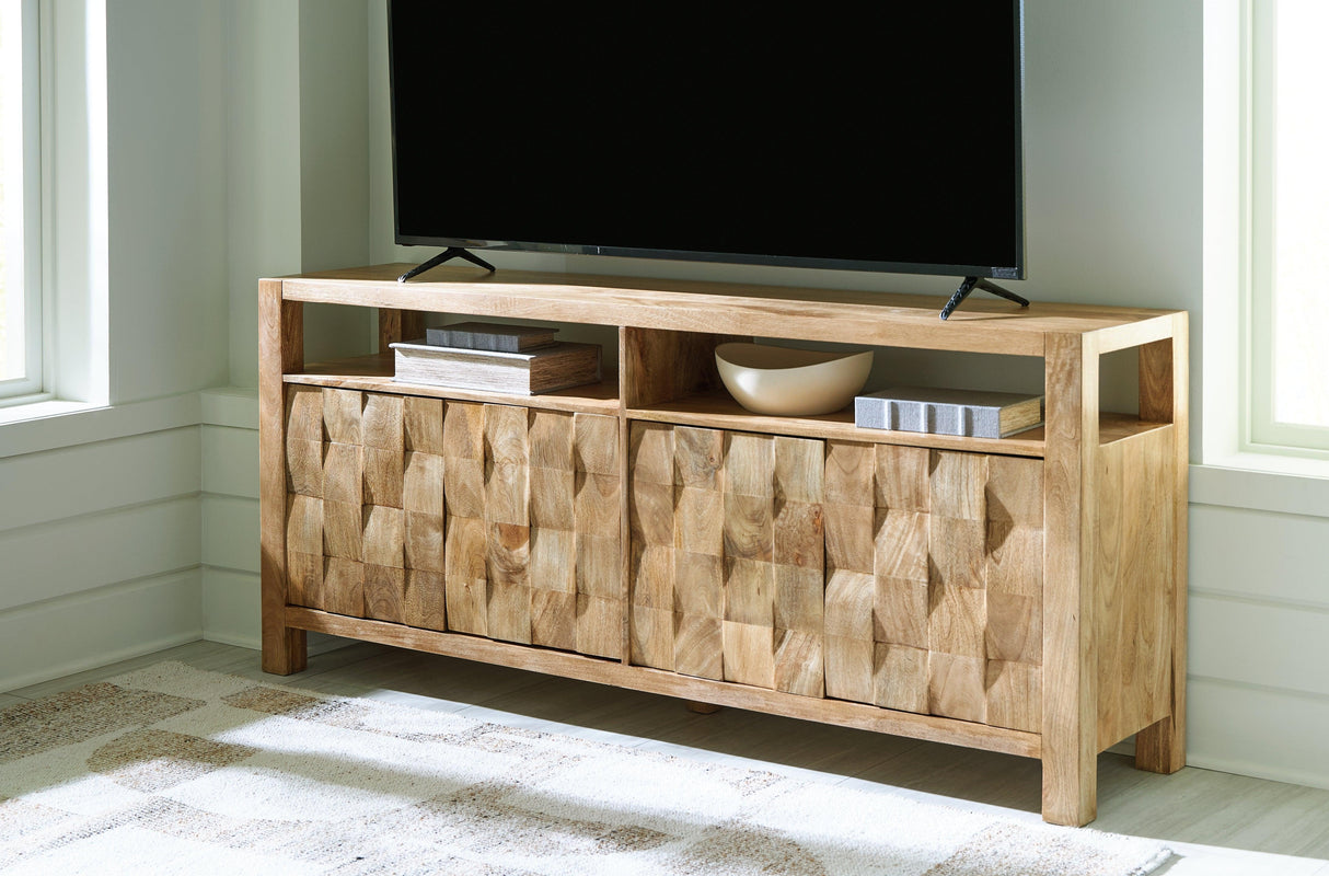 Hudwick Natural Brown Accent Cabinet by Ashley at Eve Furniture