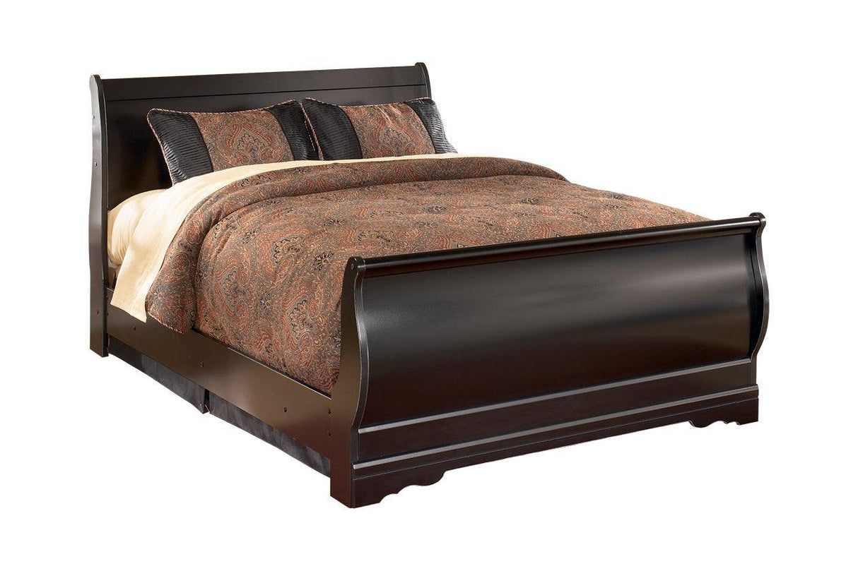 Huey Vineyard Black Full Sleigh Bed by Ashley at Eve Furniture