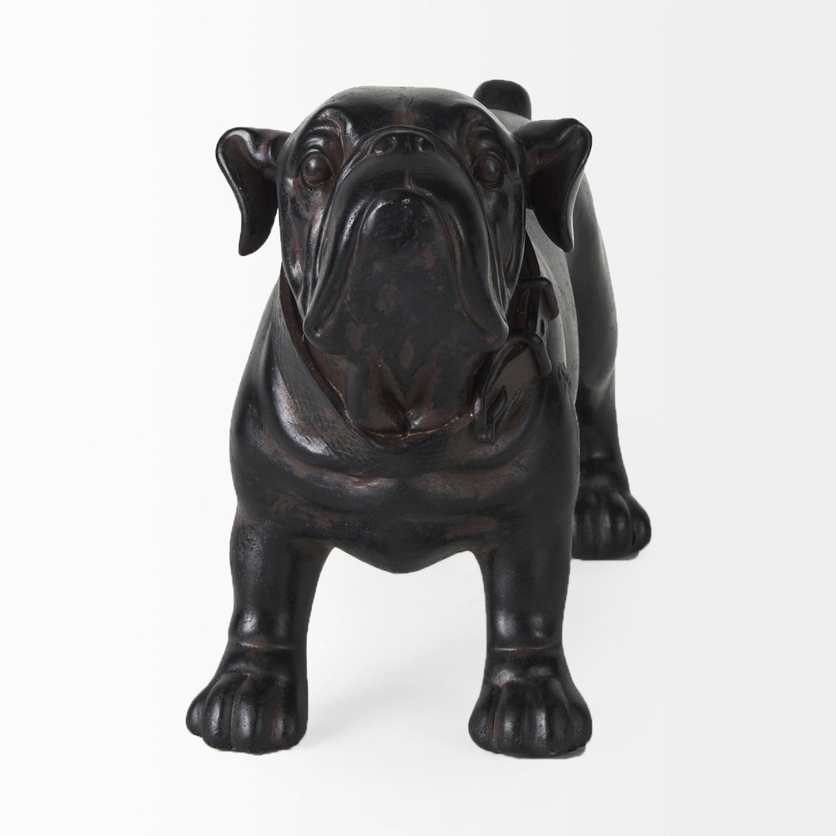 Hugo 5L x 13W Black Resin Bulldog by Mercana at Eve Furniture