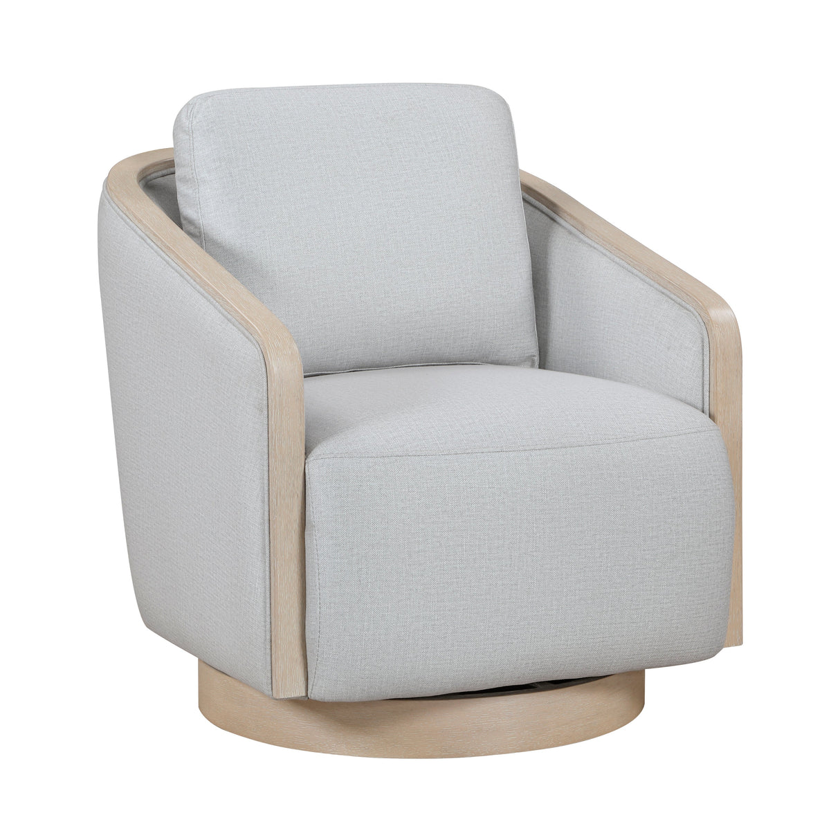 Hugo Gray Swivel Chair by Homelegance at Eve Furniture
