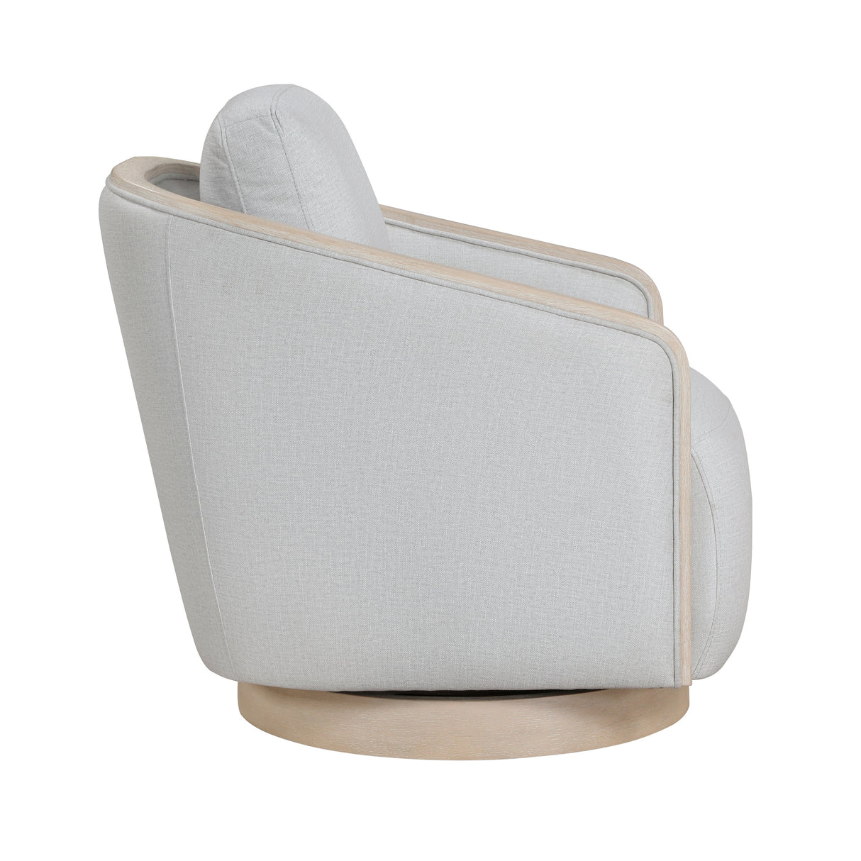 Hugo Gray Swivel Chair by Homelegance at Eve Furniture