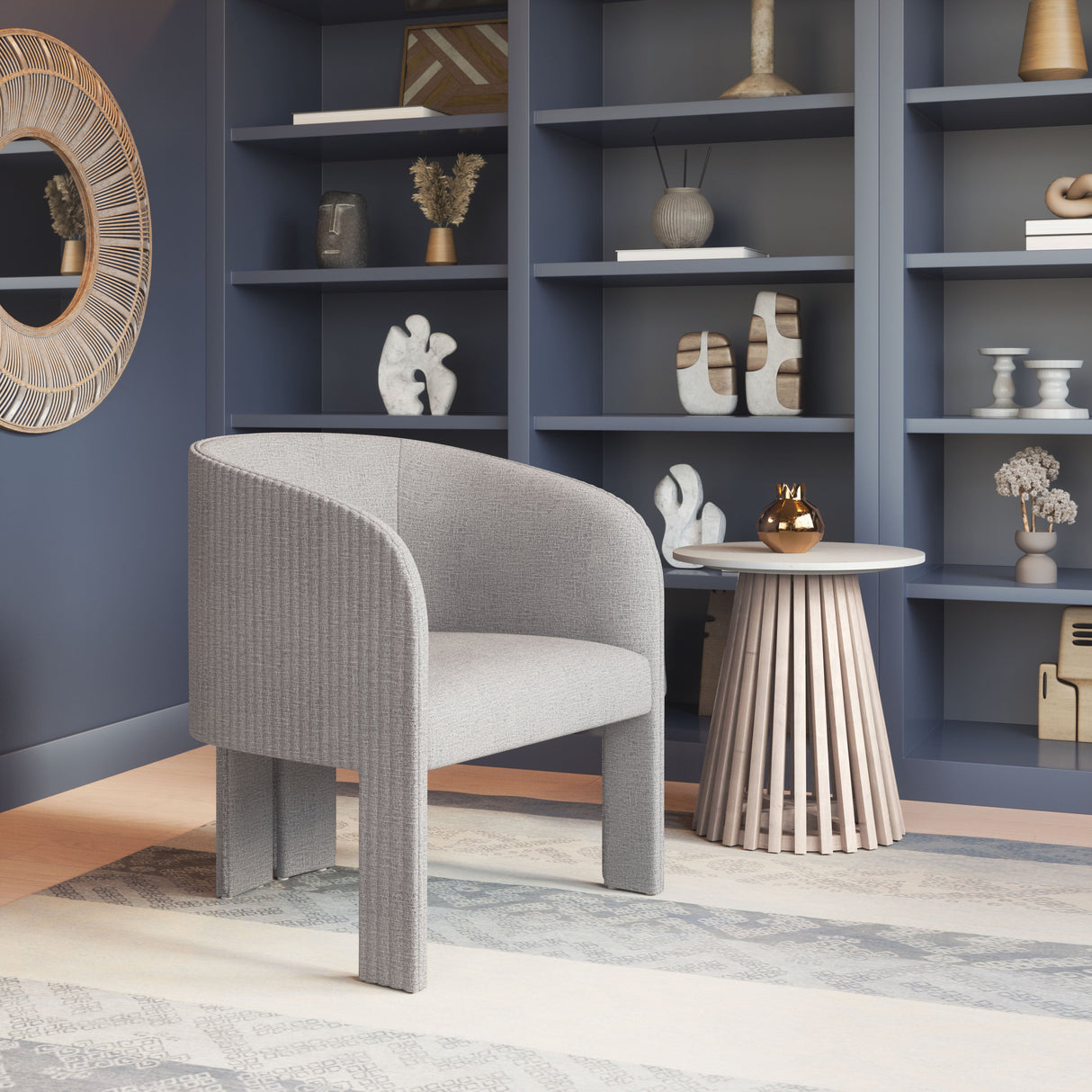 Hull Slate Gray Accent Chair by Zuomod at Eve Furniture