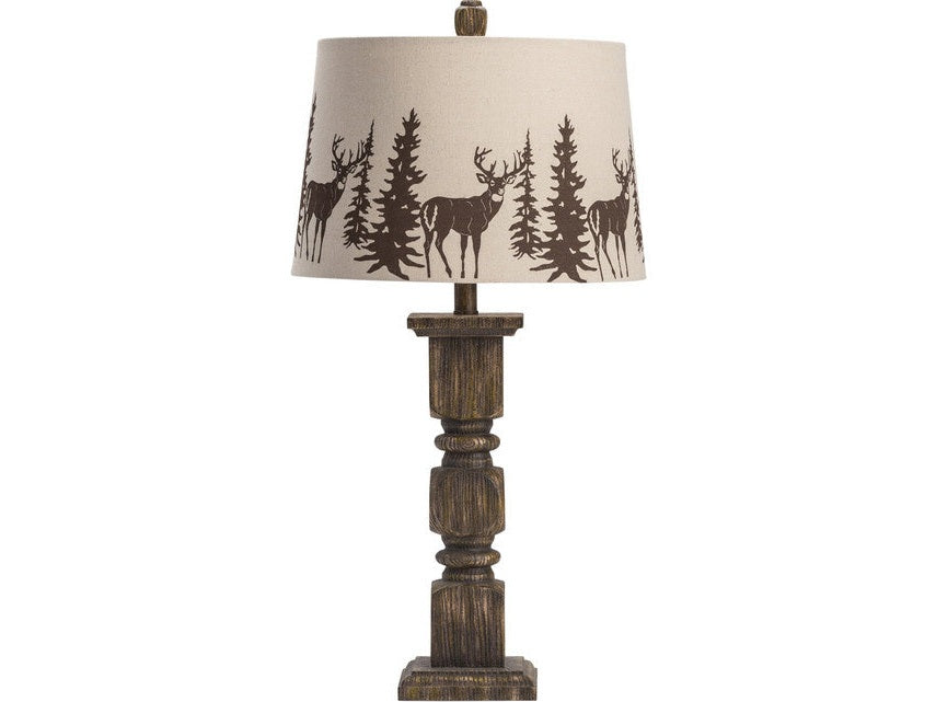 Hunt Brown Table Lamp (Set of 2) by Crestview at Eve Furniture