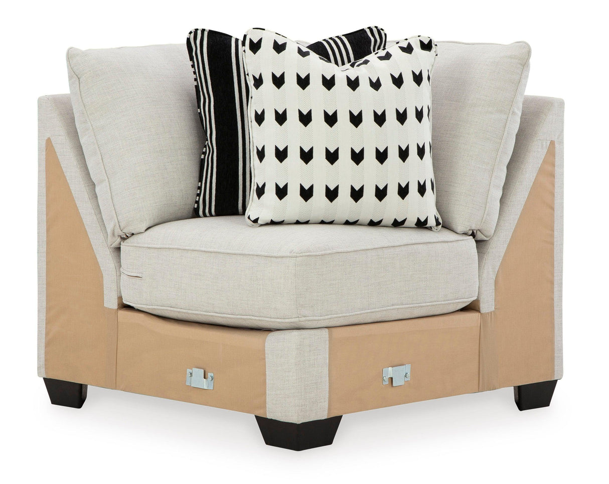 Huntsworth Dove Gray 5-Piece Right Arm Facing Chaise Sectional by Ashley at Eve Furniture