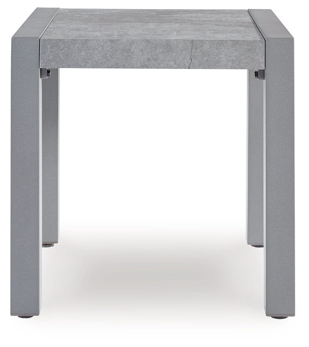 Hurley Park Gray Outdoor End Table by Ashley at Eve Furniture