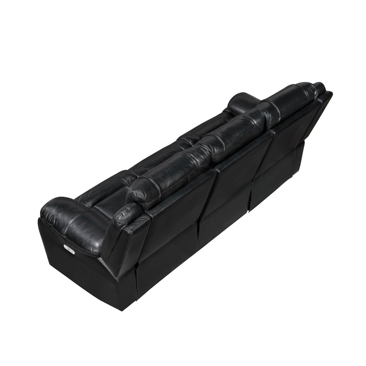 Huron Black Power Double Reclining Living Room Set by Homelegance at Eve Furniture