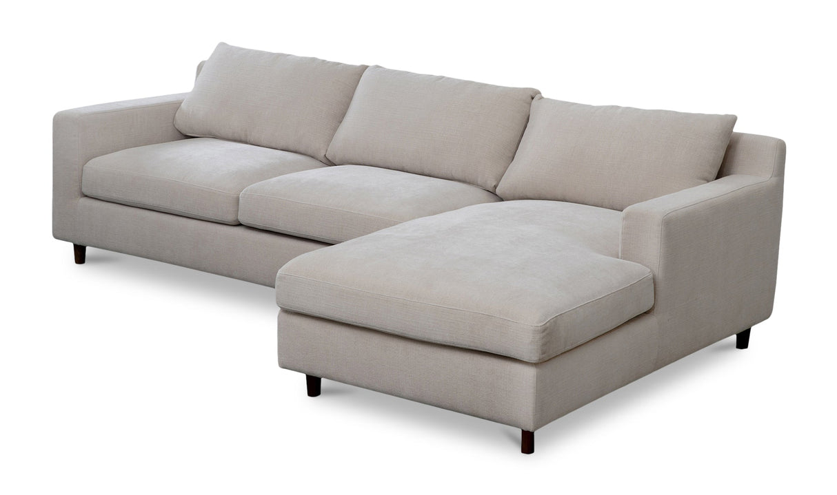 Hutton Sectional Beige by Moe's Home at Eve Furniture