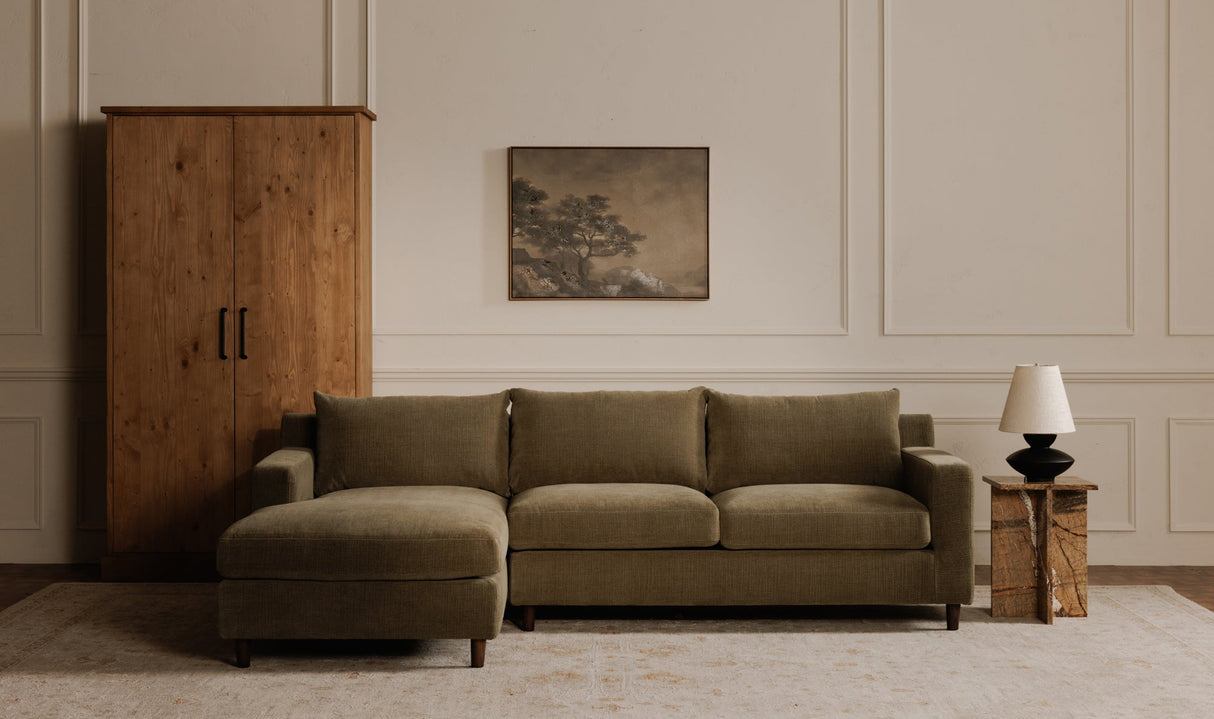 Hutton Sectional Olive by Moe's Home at Eve Furniture