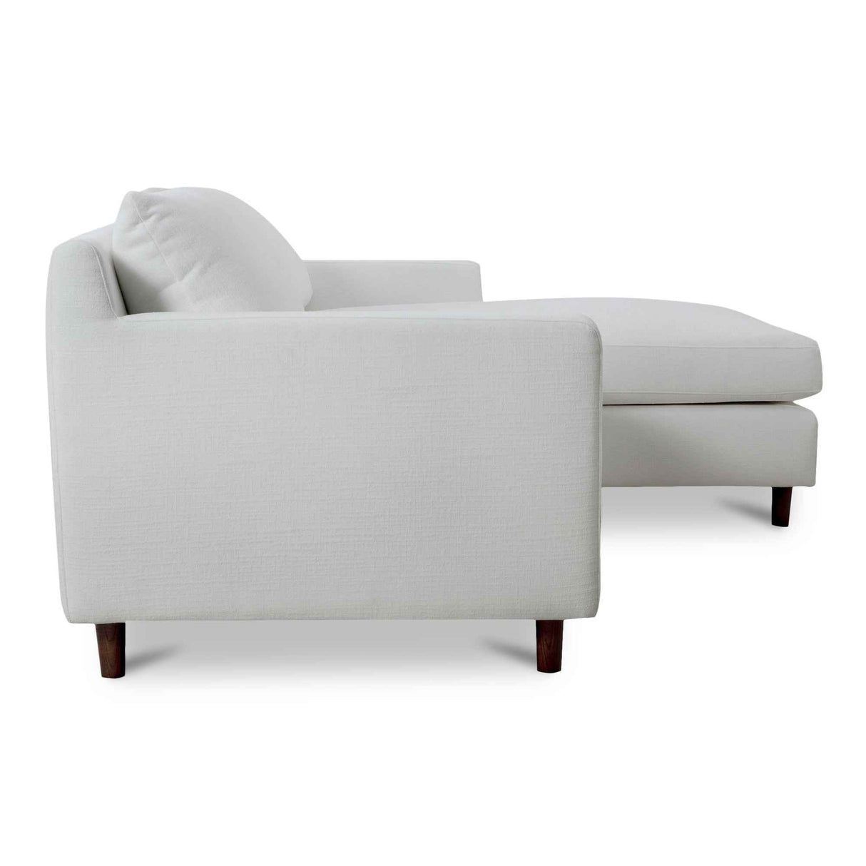 Hutton White Right Sectional by Moe's Home at Eve Furniture