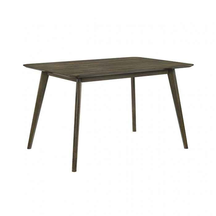 Huttwil Dark Walnut/Beige 5-Piece Counter Height Table Set by Furniture of America at Eve Furniture