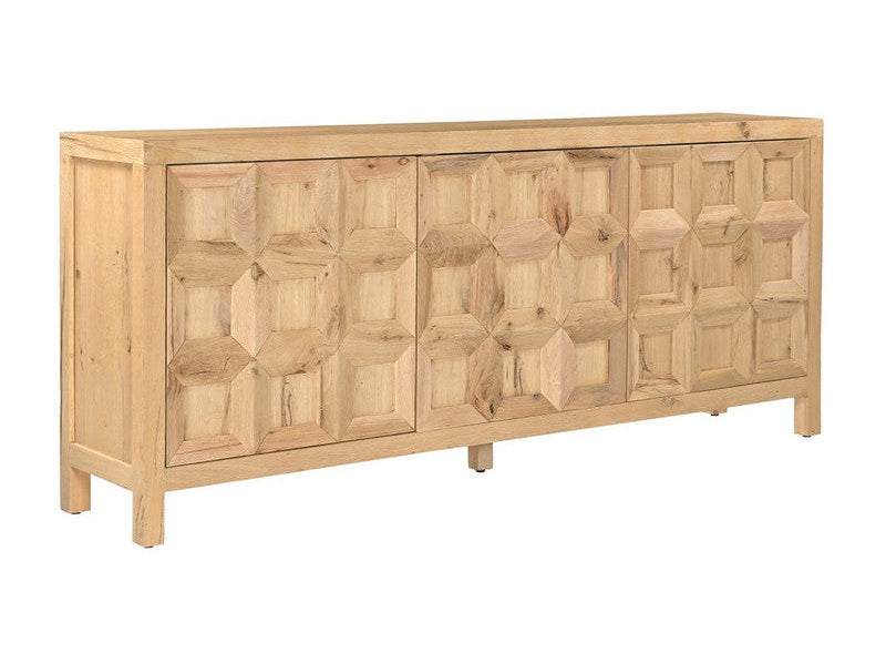 Huxley Tan Three-Door Sideboard by Crestview at Eve Furniture