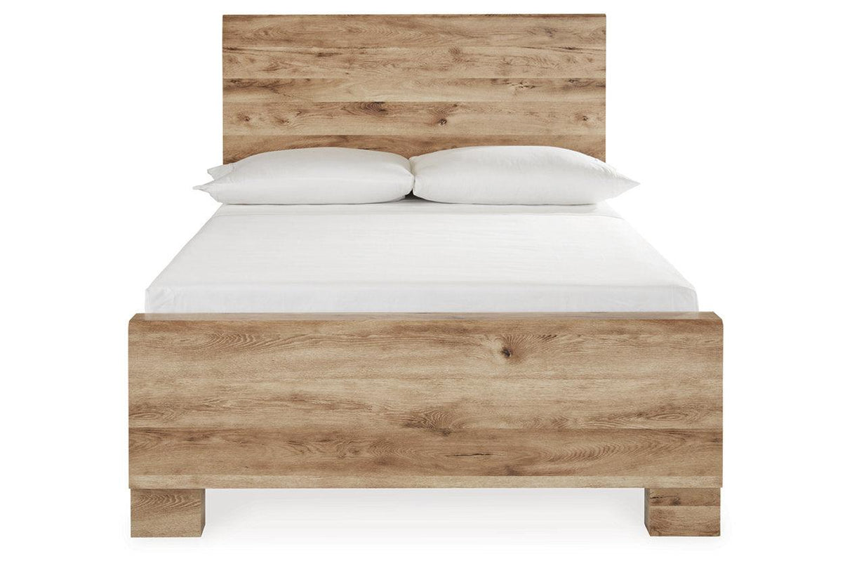 Hyanna Tan Brown Full Panel Bed by Ashley at Eve Furniture