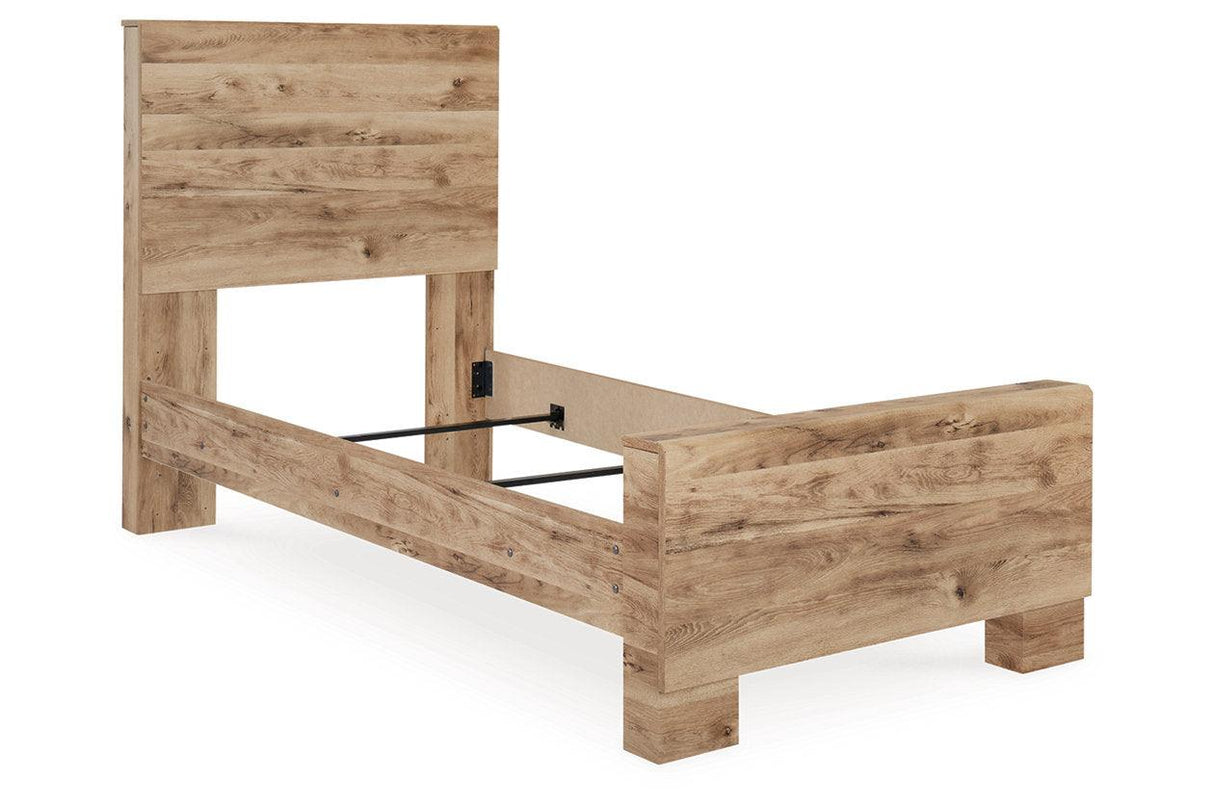 Hyanna Tan Brown Twin Panel Bed by Ashley at Eve Furniture