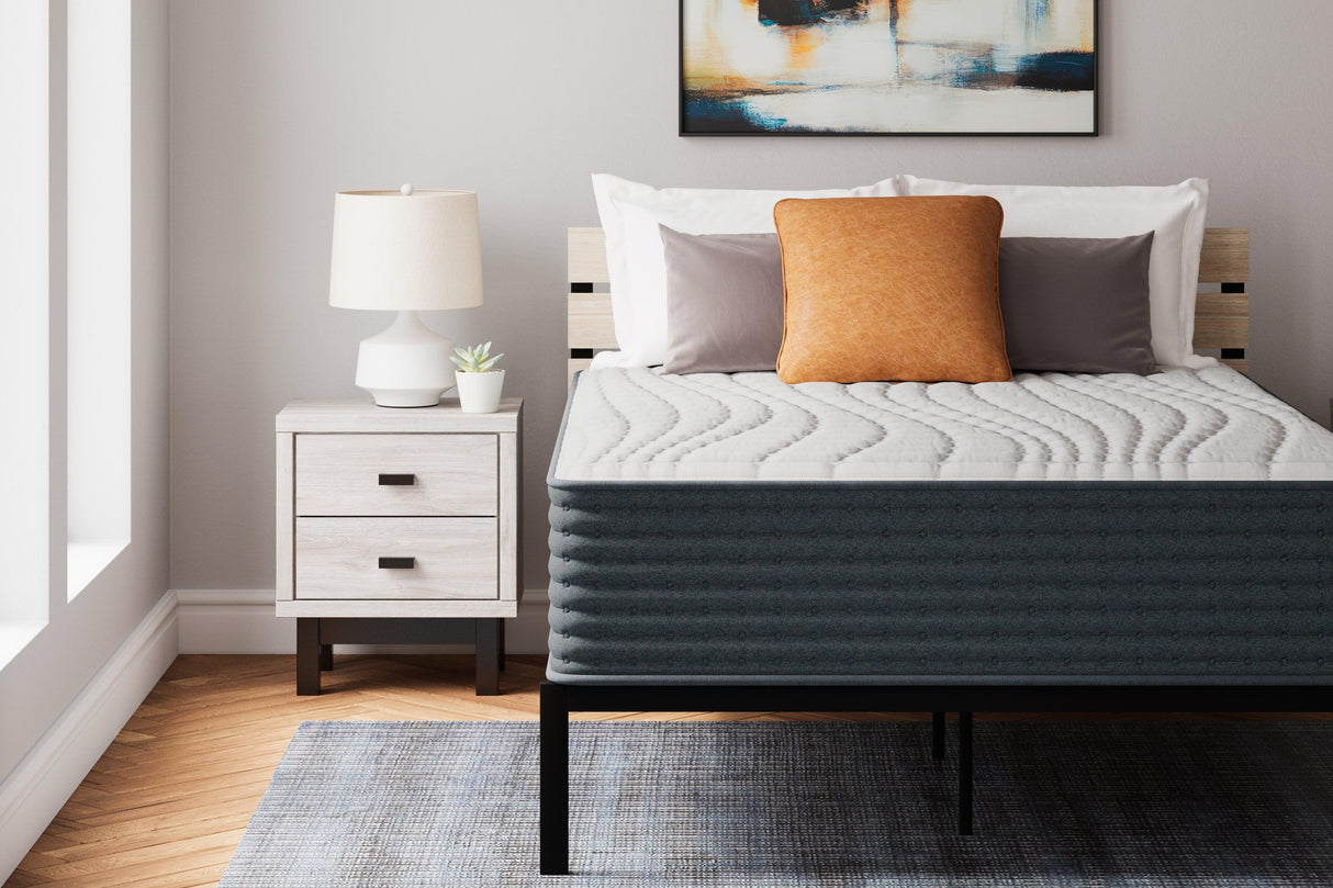 Hybrid 1400 White Queen Mattress by Ashley at Eve Furniture