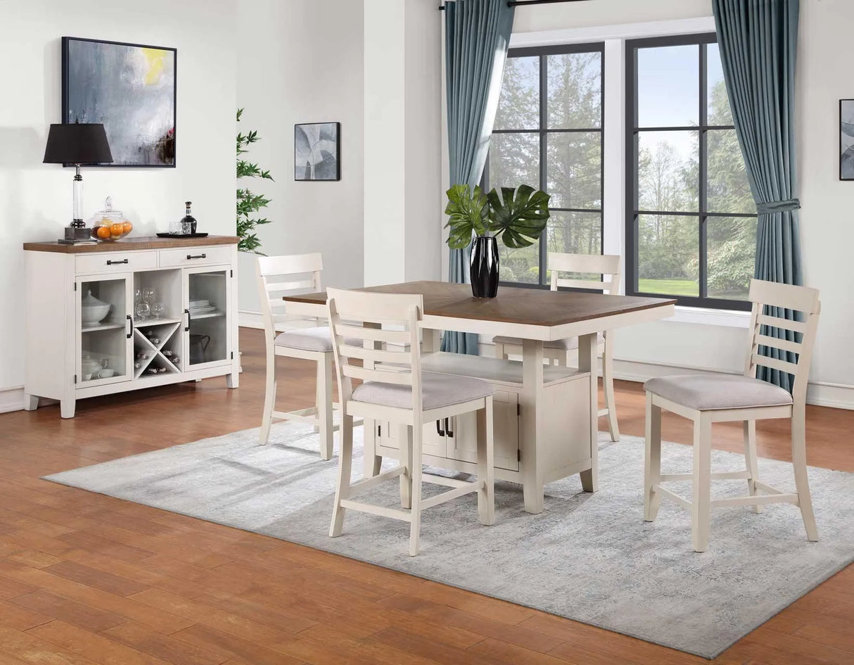 Hyland 24″ Counter Stool, Brown, Set of 2 by Steve Silver at Eve Furniture