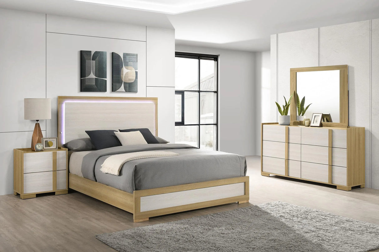 Hyland Natural 4-Piece Queen Bedroom Set by Coaster at Eve Furniture