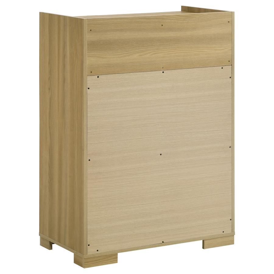Hyland Natural 5-Piece Eastern King Bedroom Set by Coaster at Eve Furniture
