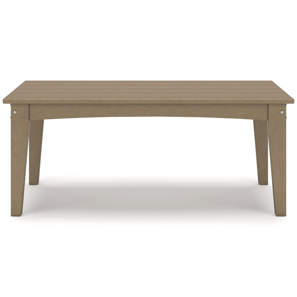 Hyland wave Driftwood Outdoor Coffee Table by Ashley at Eve Furniture