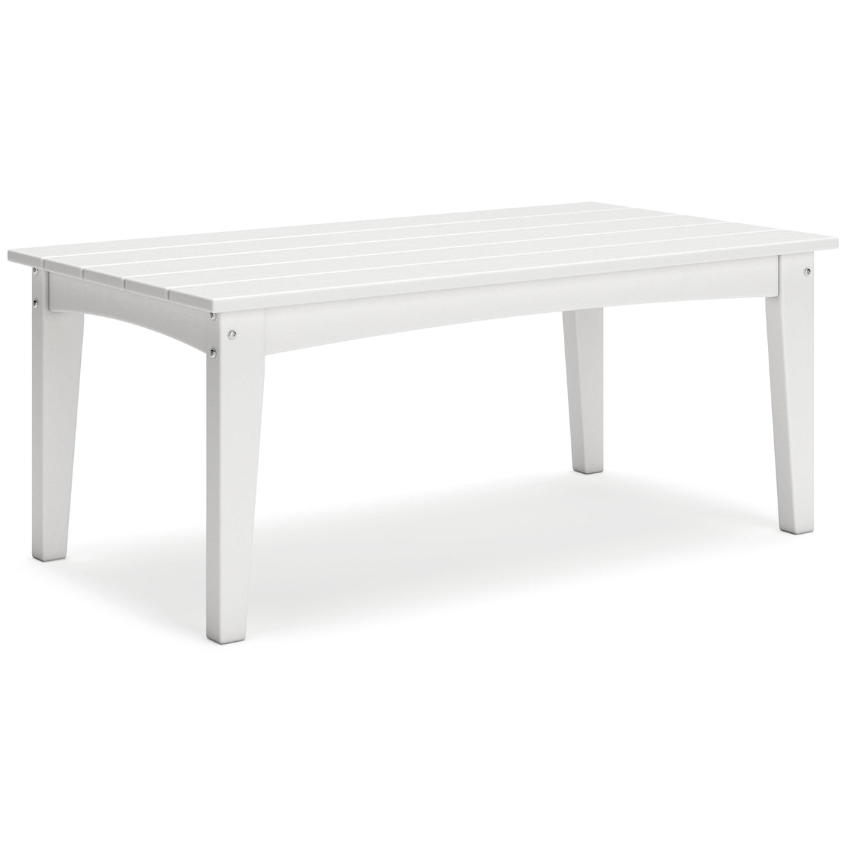 Hyland wave White Outdoor Coffee Table by Ashley at Eve Furniture
