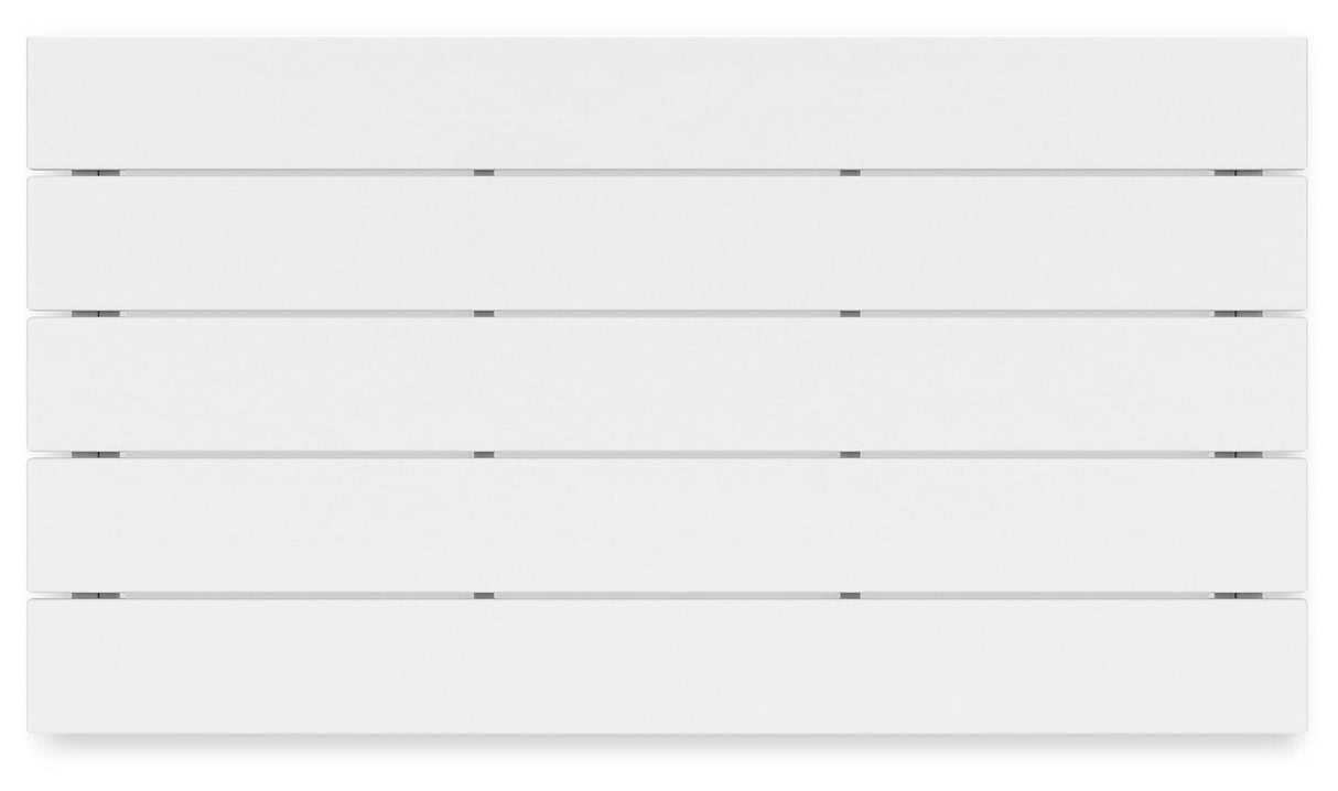 Hyland wave White Outdoor Coffee Table by Ashley at Eve Furniture