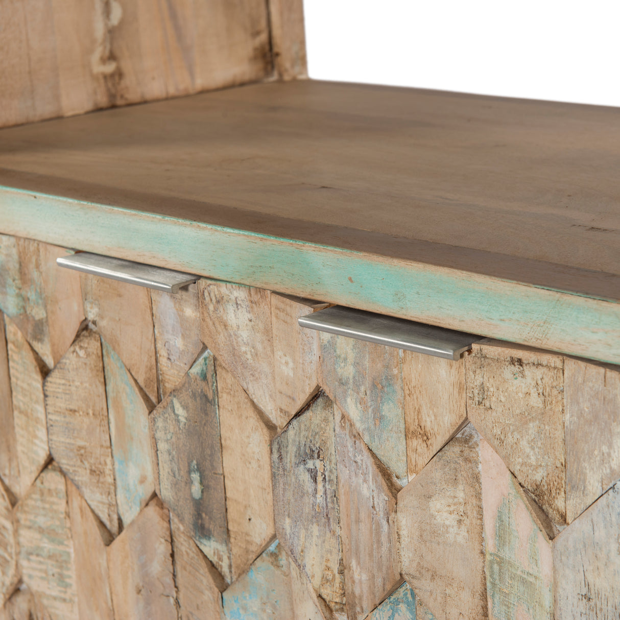 Ibiza 31" Bookshelf in Vintage Teal Reclaimed Wood by Home Trends & Design at Eve Furniture