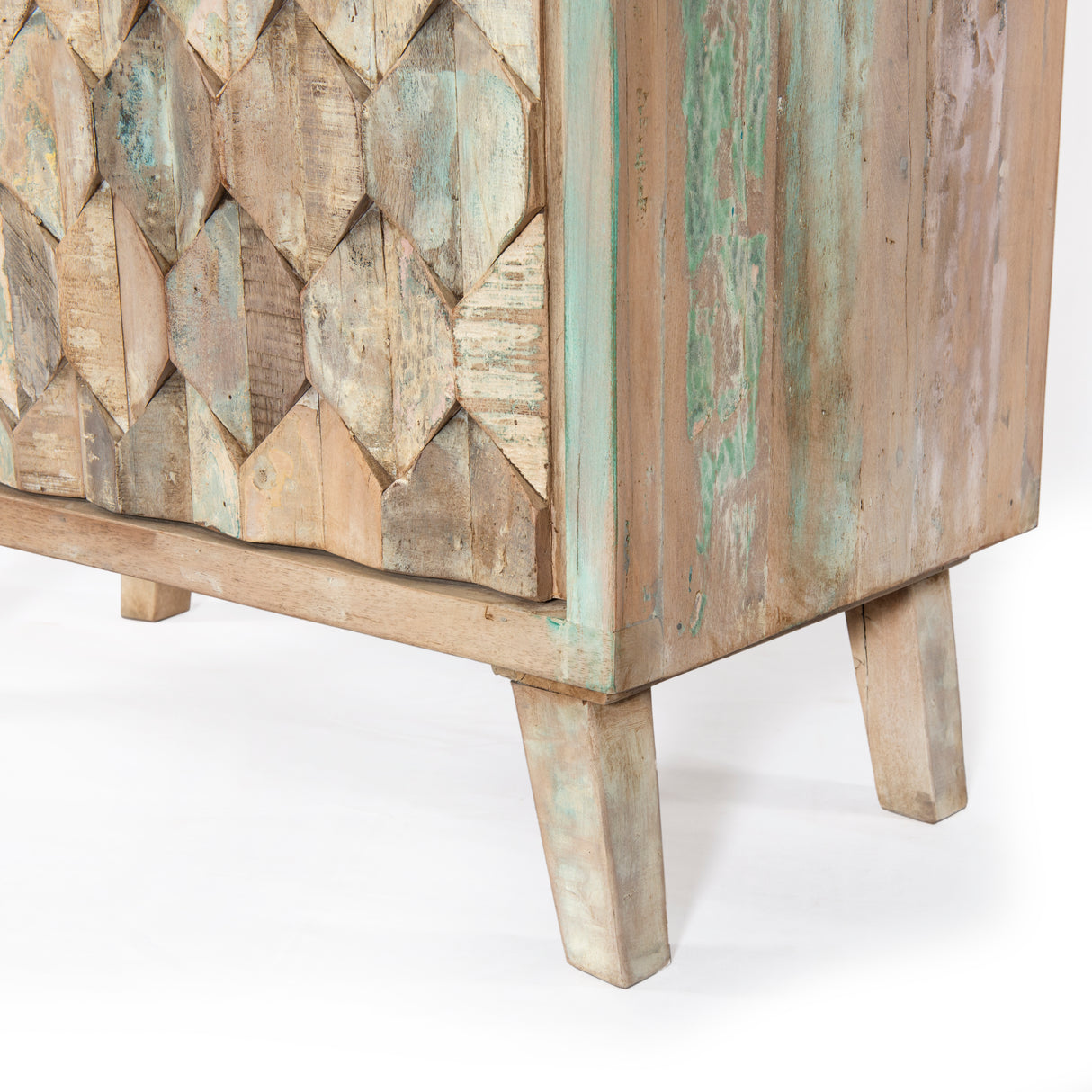Ibiza 31" Bookshelf in Vintage Teal Reclaimed Wood by Home Trends & Design at Eve Furniture