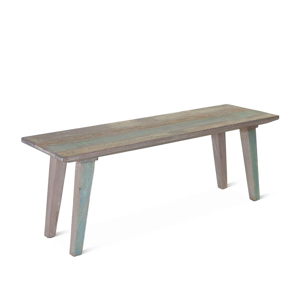 Ibiza 48" Bench in Vintage Teal Reclaimed Wood by Home Trends & Design at Eve Furniture